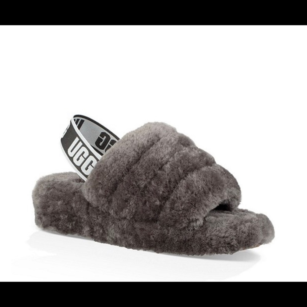 Gray ugg slide